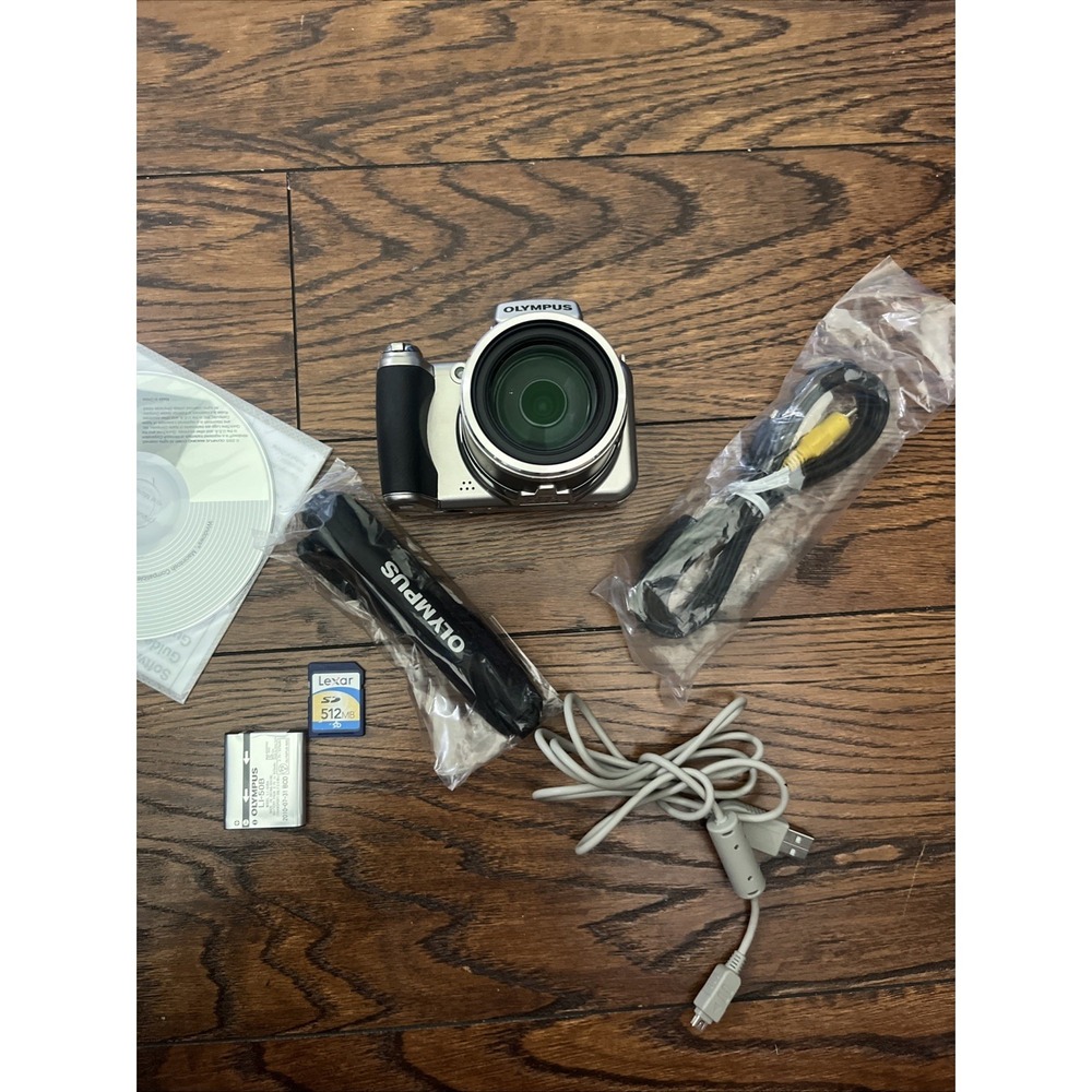 Olympus SP-800UZ Digital Camera w/charger Chord battery memory card Tested Works